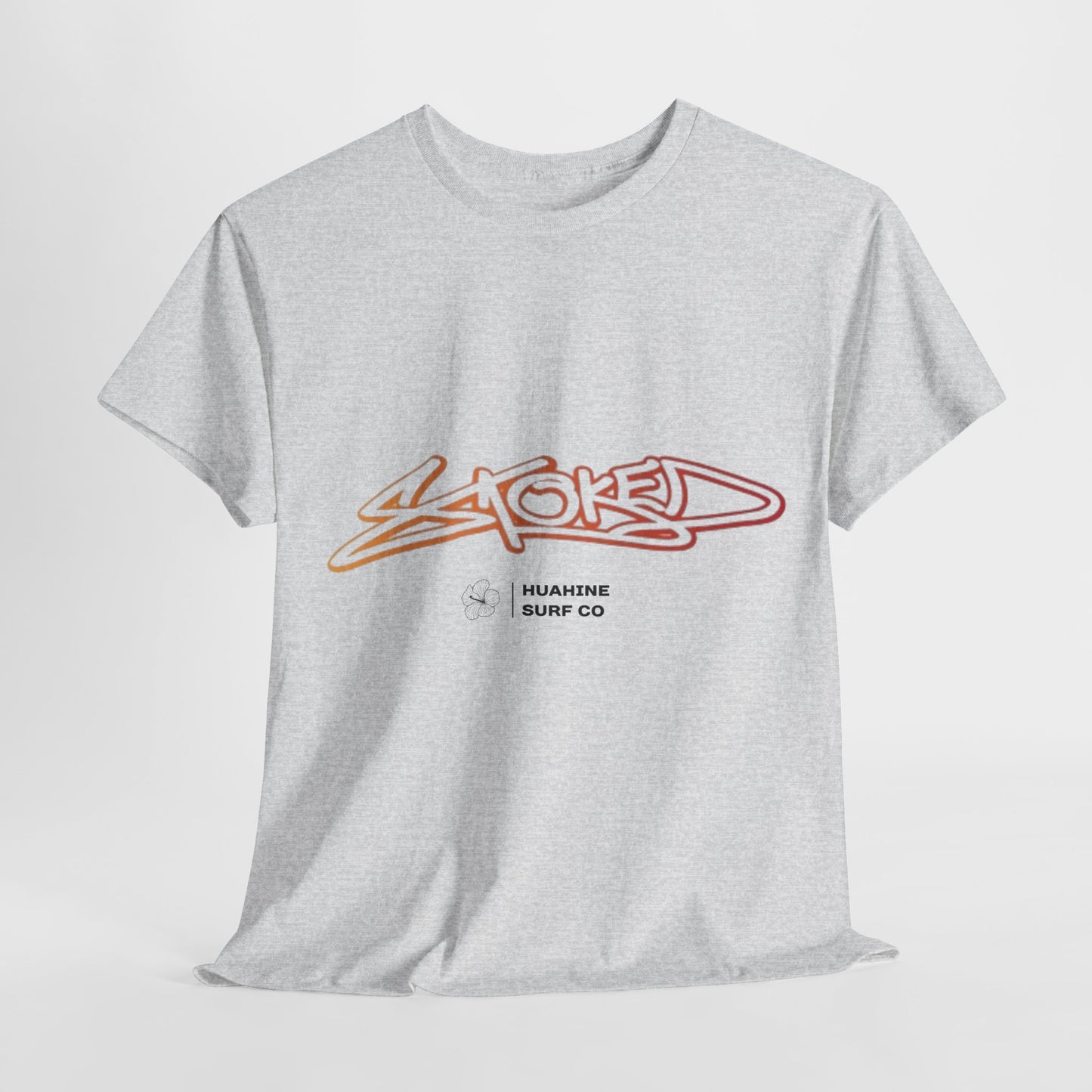 HUAHINE Surf Co " Stoked "Unisex Heavy Cotton Tee