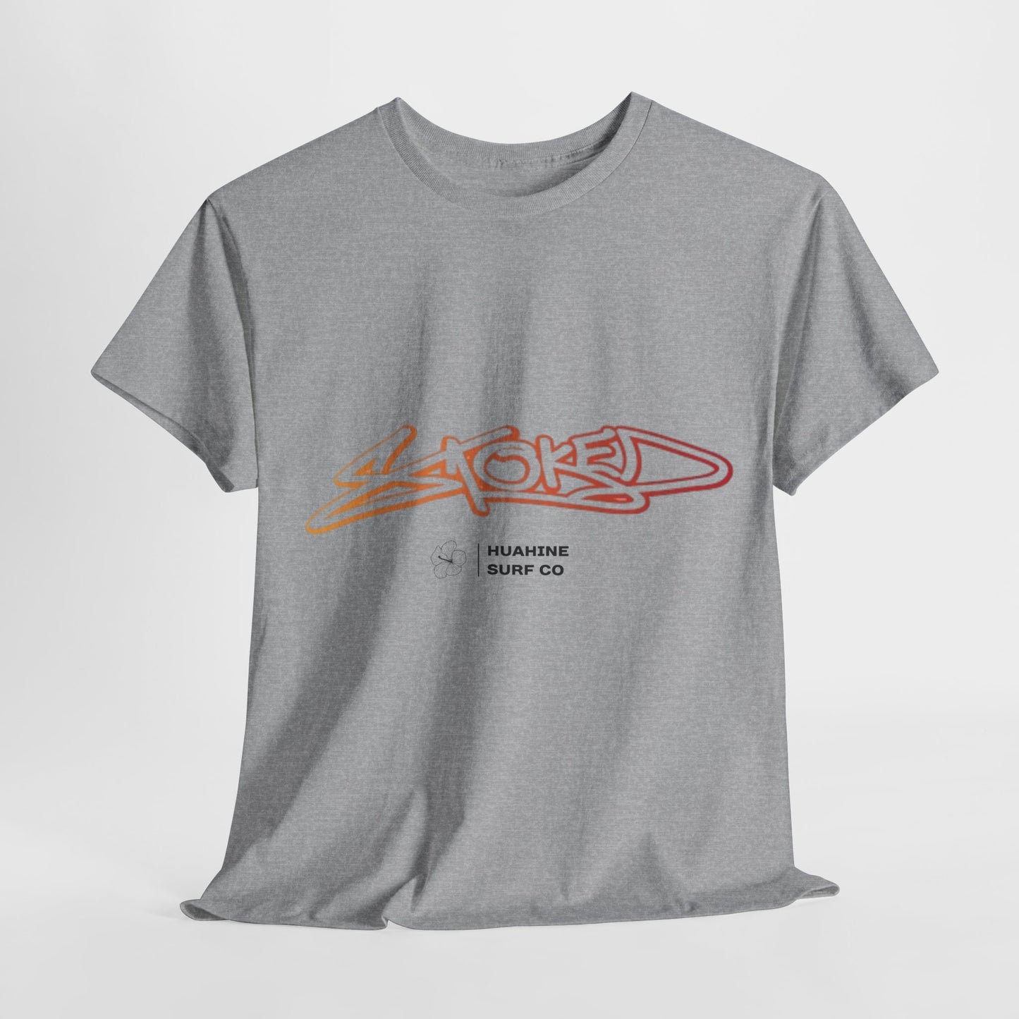 HUAHINE Surf Co " Stoked "Unisex Heavy Cotton Tee